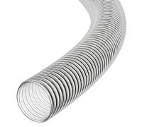 Hoses Uk 38mm Clear Pvc Corrugated Flexible Water Butt Hose 40M Reinforced Downpipe Connector Rainwater Harvesting Pump Pond