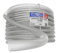 Hoses UK 40mm 20 Metre Clear Aquatic/fishpond Filter, Pump Or Waterfall Flexible Reinforced Hose/pipe, Drainage Hose For Pools And Hot Tubs