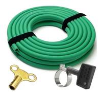 Hoses Uk 5M Drain Down Kit 12mm Central Heating Radiator Draining Hose With Clips Straps Driver And Bleed Key Green