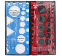 HoseWarehouse Brand TGK01-HW International Thread Identification Kit w/Adaptall Gauges (British BSPP BSPT JIS) (Metric DIN Kobelco Komatsu)