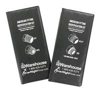 HoseWarehouse Brand TGK02-HW SAE American Thread Identification Kit w/Adaptall Gauges (NPT, NPSM, ORS, ORFS, ORB, an, JIC 37)