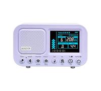 HOSEYIN Digital Metronome Rechargeable English Vocal Countdown With Timer Function Bluetooth Connectivity Suitable for Piano, Guitar, Drums, and All Instruments (Purple)