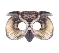 Hosfairy 1Pcs Owl Mask Halloween Bird Mask Half Face Owl Masks for Halloween Easter Costume Masquerade Cosplay Party
