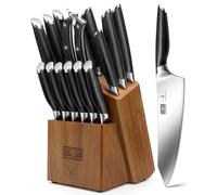HOSHANHO 16-Piece Kitchen Knife Set with Block, Ultra Sharp Chef Knife Set