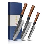 HOSHANHO 3 Pieces Knife Set, Japanese Kitchen Knife Set, Rosewood Handle