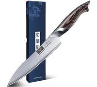 HOSHANHO 6 Inch Kitchen Utility Knife, Ultra Sharp Japanese AUS-10 Stainless Steel Chef Knife, Multipurpose Paring Knife with Ergonomic Pakkawood Handle