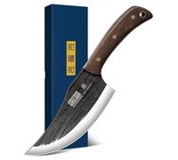 HOSHANHO 6 Inch Viking Knife, High Carbon Steel Japanese Kitchen Chef Knife, Hand Forged Butcher Knives for Meat Cutting, Multipurpose Cooking Knives for Home & Camping & BBQ