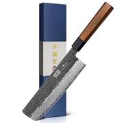 HOSHANHO 7 Inch Nakiri Knife, Ultra Sharp Meat Vegetable Cleaver Knife