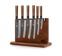 HOSHANHO 7 Pcs Knife Set with Magnetic Knife Block, Ultra Sharp Knife Sets