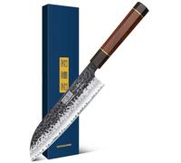 HOSHANHO 7" Santoku Knife, Japanese High Carbon Steel Kitchen Chef Knife