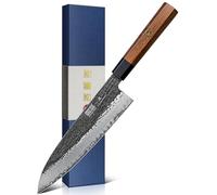 HOSHANHO 8" Chef Knife, 9 Layers 10CR15MOV High Carbon Steel Kitchen Knife