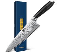 HOSHANHO 8" Chef Knife, Ultra Sharp High Carbon Powder Steel Kitchen Knife