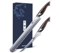 HOSHANHO BBQ Carving Knife Set, Brisket Slicing & Boning Knife for Meat Cutting, Professional Ultra Sharp Butcher Carving Knife in Japanese High Carbon Steel