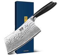 HOSHANHO Cleaver Knife 7", Razor Sharp Powder Steel Kitchen Meat Cleaver