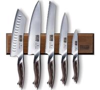 HOSHANHO Knife Set with Magnetic Knife Holder, 6PCS Kitchen Knife Sets