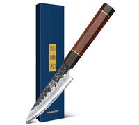 HOSHANHO Paring Knife 3.75 Inch Peeling Knife, Razor Sharp Japanese VG10 Steel Core Small Kitchen Knife, Hand Forged Fruit Knives for Peeling & Coring with Ergonomic Handle