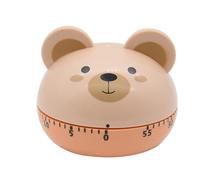 Hoshen Kitchen Food Cooking Mechanical Timer, Learning Time Manager, Manual Timer, Cartoon Animal Shape，Bear