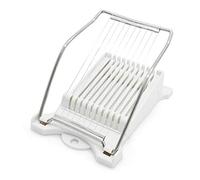 Hoshen Luncheon Meat Slicer, Egg Cutter, Fruit Soft Cheese Slicer, Strengthened Stainless Steel Cutting Line, 10 Slices Evenly Cut，Original Box,White