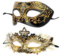 Hoshin Masquerade Mask for Couple, Mardi Gras Deecorations Venetian Masks for Womens