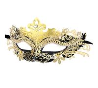 Hoshin Masquerade Mask, Mardi Gras Deecorations Venetian Masks for Womens (Gold & Black)