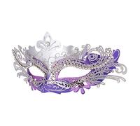 Hoshin Masquerade Mask, Mardi Gras Deecorations Venetian Masks for Womens (Purple & Silver)