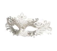 Hoshin Masquerade Mask, Mardi Gras Deecorations Venetian Masks for Womens (White)