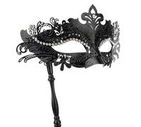 Hoshin Masquerade Mask with Stick, Mardi Gras Deecorations Venetian Masks for Womens