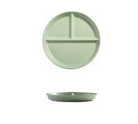 Hoshisea Dinner Plate, 3 Cuts Ceramic Diet Diet Plates for Adults, Children, Picnic, Dinner, Microwave and Dishwasher