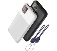 HOSHOM Power Bank,2-Pack 10000mAh 5V 3A Fast Charging Portable Charger 22.5W PD QC3.0 USB-C Battery Pack for iPhone,Slim External Charger for Heated Vest & Travel Camping, Hiking,Holiday & Business