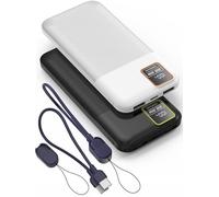 Hoshom Power Bank，2-Pack Portable Charger 10000mAh Fast charging Powerbank for iPhone, 22.5W PD QC 3.0 USB C Input & Output Battery Pack for IPhone 13 14 15 16 17