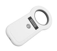 Hosie Animal Chip Reader, Self Storage Function Portable Bluetooth Pet Microchip Scanner 134.2Khz 125Khz EMID FDX B for Indoor (White)