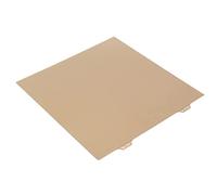 Hosie Build Plate Sheet, 3D Printer Build Plate 2 Side Coated Gold 9.8 Inch Wide for Printing (Gold Steel Plate)