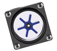 Hosie Durable 6 Impeller Flow Meter, Water Flow Meter, with Silicone Sealing Ring Black G1/4 Thread Acrylic + POM for PC Water Cooling System