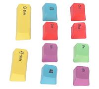Hosie Replacement Keycaps, Thermal Sublimation Technology 10 Keys DIY PBT Keycap For Mechanical Keyboards