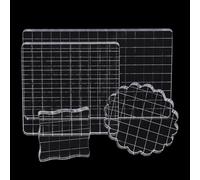 Hosifiy 7 Piece Stamp Set, Acrylic Block with Grid Lines, Transparent Stamp Punching Blocks for Scrapbooking, Card Making, Crafts Making
