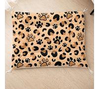 HOSIMA Dog Bed, Cartoon Bone Print Pet Mat, Soft Washable Cat Mat Lambswool Bottom Can Be Tied to Pet Bed (AI001 S)