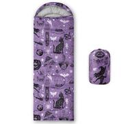 HOSIMA Kids Sleeping Bag for Boys Girls,Cat Mushroom Magic Hat Print-Lightweight Warm Portable Outdoor Indoor-Waterproof Cold Weather Resistant Sleeping Bag for Camping Hiking(Magic)