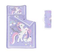 HOSIMA Nap Mat -Unicorn Sleeping Bag with Removable Pillow - Daycare and Sleepovers Preschool Kindergarten Bedding Set for Kids Toddler Boys Girls(Unicorn1 Large)