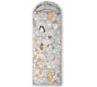 HOSIMA Sleeping Bags,Cute Cats Printed Lightweight Warm Portable Outdoor Indoor Waterproof Cold Resistant Sleeping Bag for Camping Hiking (Cat)