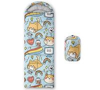 HOSIMA Sleeping Bags for Boys Girls Kids,Dogs Printeded Lightweight Warm Portable Outdoor Indoor Waterproof Cold Resistant Sleeping Bag for Camping Hiking (Dogs)