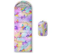 HOSIMA Sleeping Bags for Boys Girls Kids,Unicorn Printed Lightweight Warm Portable Outdoor Indoor Waterproof Cold Resistant Sleeping Bag for Camping Hiking (Unicorn1)