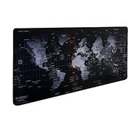 Hosimoln Gaming Mouse Mat, Large Mouse Pad, Size 80 x 30 cm, Thickness 3 mm, Premium Textured Non-Slip and Waterproof Computer Mouse Pad with Stitched Edges for Gaming/Office/Home, 80 x 30 cm, Map002