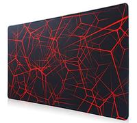 Hosimoln Gaming Mouse Mat,XL Size 70x30 cm,Thickness 3 mm,Premium Textured Non-Slip and Waterproof Computer Mouse Pad with Stitched Edges for Gaming/Office/Home 70x30 Rednet