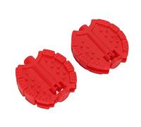 Hosioe Kids Bike Pedal Set for Children's Tricycles, Plastic Material, Smooth Riding Experience, Easy to Use, 2 Pcs Front Wheel Foot Pedals (Red)