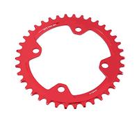 Hosioe Lightweight 32/34/36/38T BCD 104 Mountain Bike Steel Single Crank Chain Ring, Resistant to Deformation, Great Replacement for Bicycle Repair (38T)