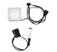 Hosit Water Cooling Meter, Accurate Easy Assembly Silicone Sealing Ring 3 Way Revolving Speed Meter for Computer