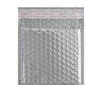 HOSL 20 Pack Metallic Padded Bubble Mailers 6" x 5" +1.6" (15cm x 13cm +4cm)(outer) Silver