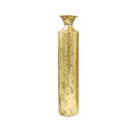 Hosley Decorative Gold Metal Tall Floor Vase. Ideal Gift for Floral Arrangements Weddings Party Spa Reiki Meditation Settings O5 (27.25" High)