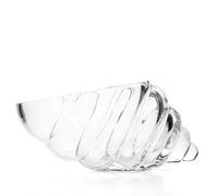 Hosley's Glass Shell Vase - 8" Long. Ideal for Spa, Aromatherapy. Floral settings. DIY Craft projects, Votive Candle Gardens