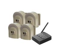 Hosmart 800 Meters Long Range, Wireless Outdoor Entry Alarm System, Weatherproof Motion Detector and Rechargeable Sensor (1 Receiver and 4 Sensors)